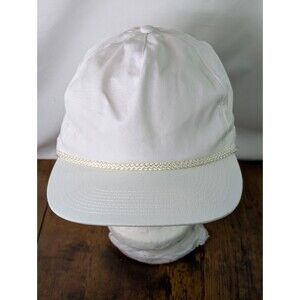 VTG 80s 90s ATT Attractive Headwear Blank White Rope Hat Cap NWOT NOS 3 Avail.